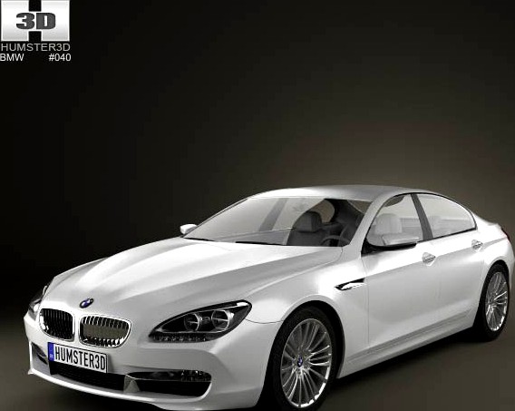 3D model of BMW 6 Series Gran Coupe (F14) 2012