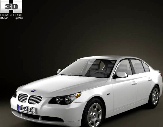 3D model of BMW 5 Series Sedan E60 2010