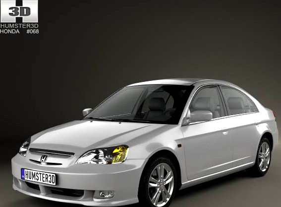 3D model of Honda Civic 2001