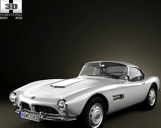3D model of BMW 507 coupe 1959