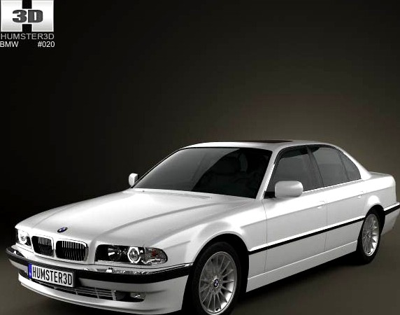 3D model of BMW 7 series e38 1998