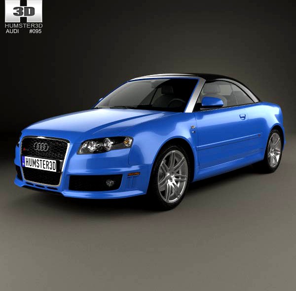 3D model of Audi RS 4 convertible 2006