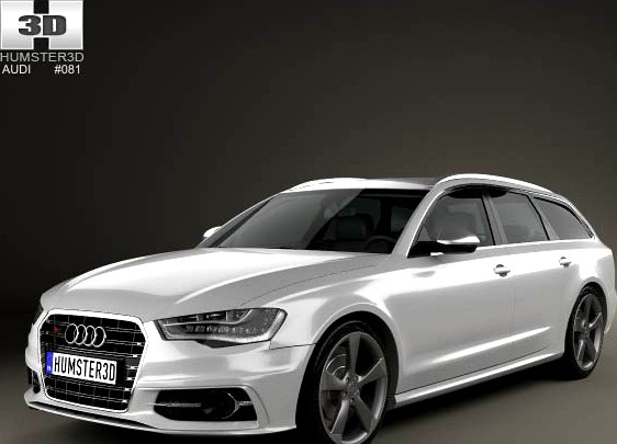 3D model of Audi S6 (C7) avant 2014