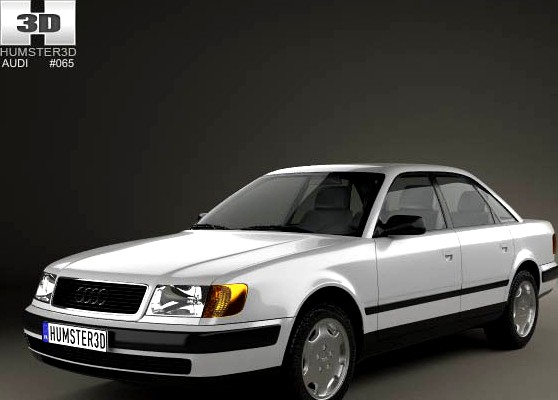 3D model of Audi 100 (C4) sedan 1991