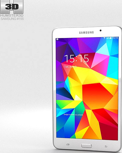 3D model of Samsung Galaxy Tab 4 7.0-inch White