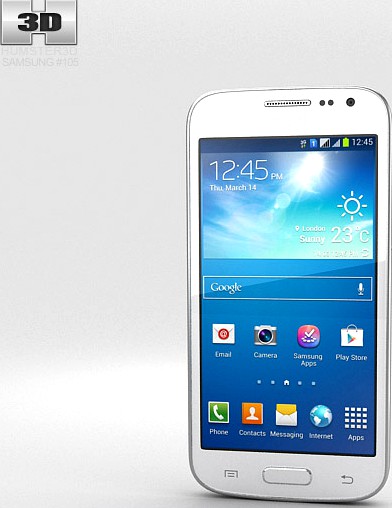 3D model of Samsung Galaxy S3 Slim White