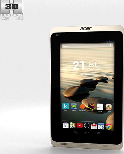 3D model of Acer Iconia B1-720 White