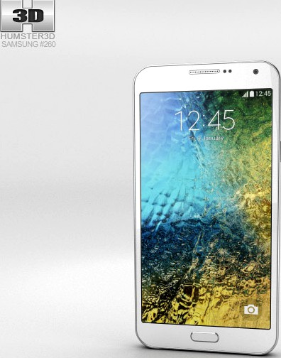 3D model of Samsung Galaxy E7 White