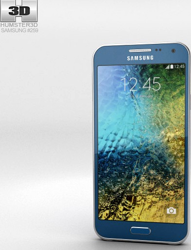 3D model of Samsung Galaxy E5 Blue