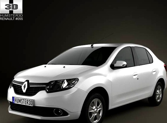 3D model of Renault Symbol (Logan) 2013