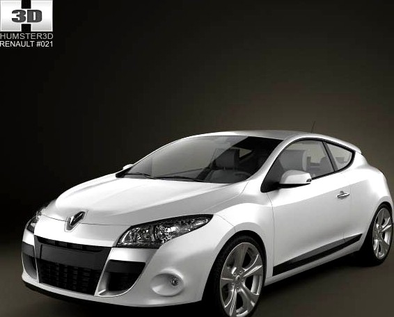 3D model of Renault Megane Coupe 2011