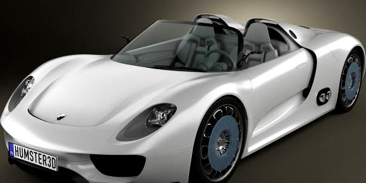 3D model of Porsche 918 spyder 2011