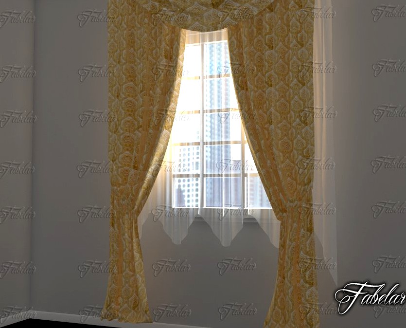 Curtains 043d model