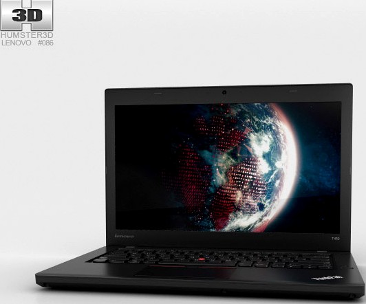 3D model of Lenovo Thinkpad T450
