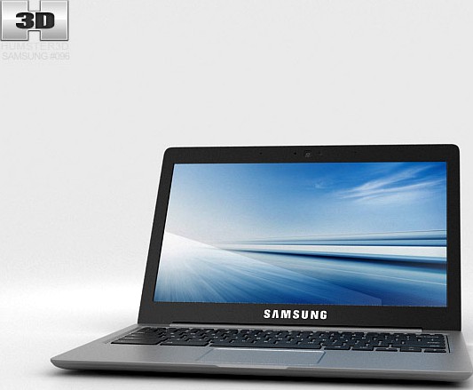 3D model of Samsung Chromebook 2 13.3 inch Grey