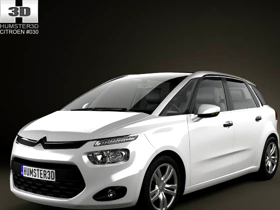 3D model of Citroen C4 Picasso 2014