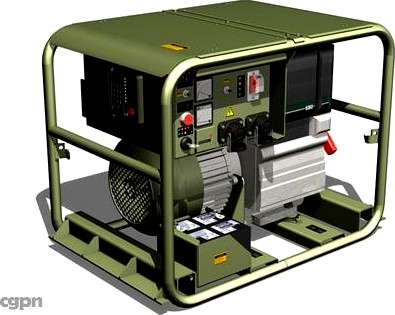Diesel generator military3d model