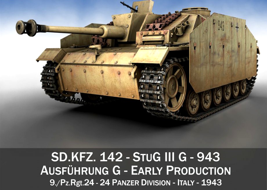 StuG III - Ausf.G - 943 - Early Production3d model