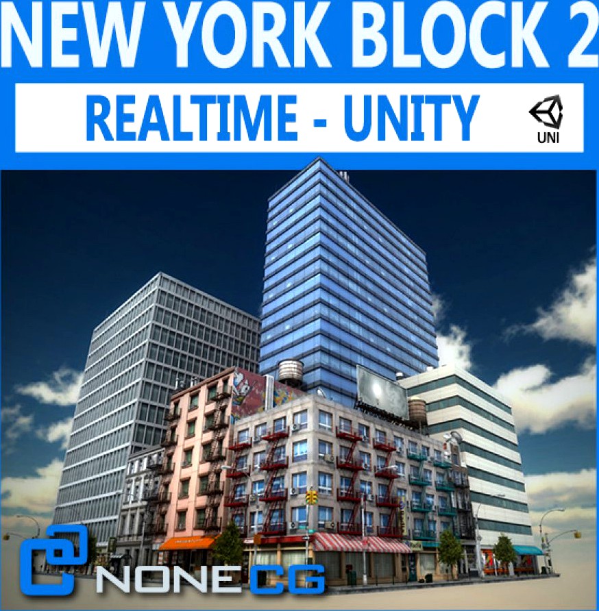 NYC Block #2 Unity3d model