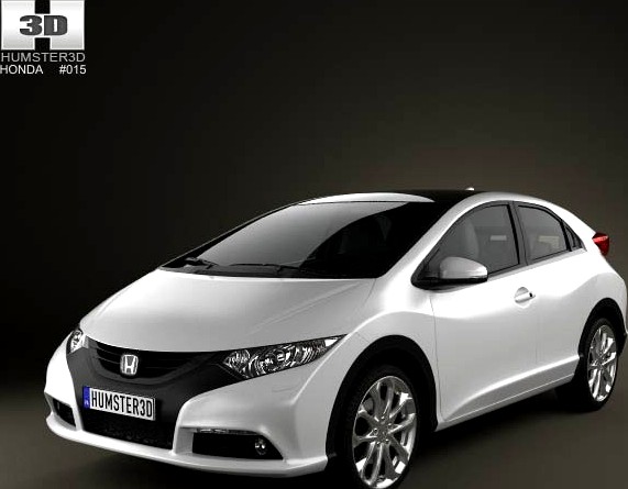 3D model of Honda Civic EU 2012
