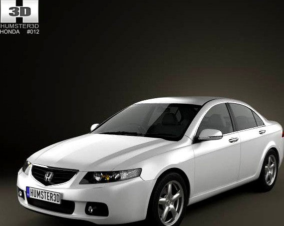 3D model of Honda Accord sedan 2003