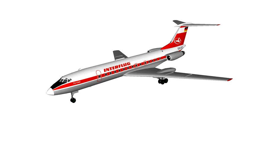 Interflug Tu-134