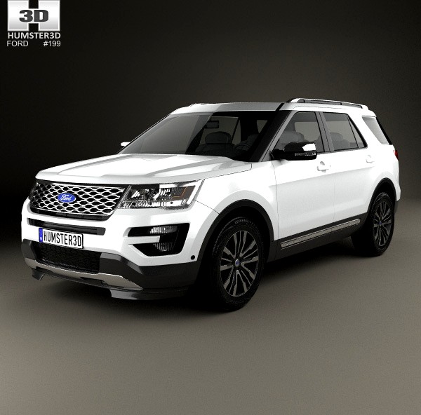 3D model of Ford Explorer (U502) Platinum 2015