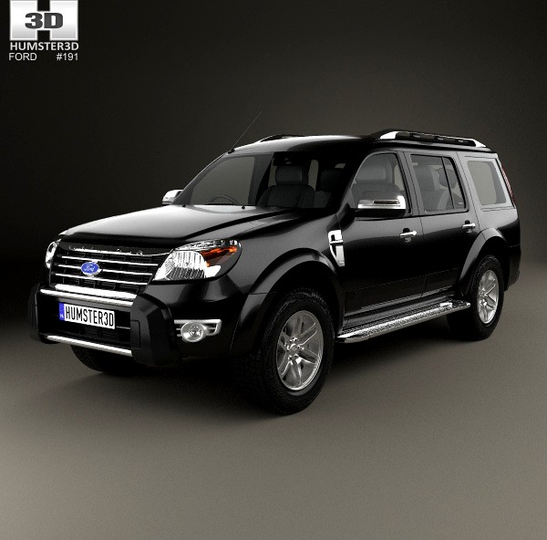 3D model of Ford Endeavour 2014