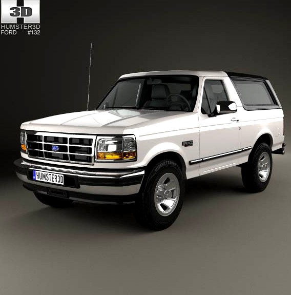 3D model of Ford Bronco 1992