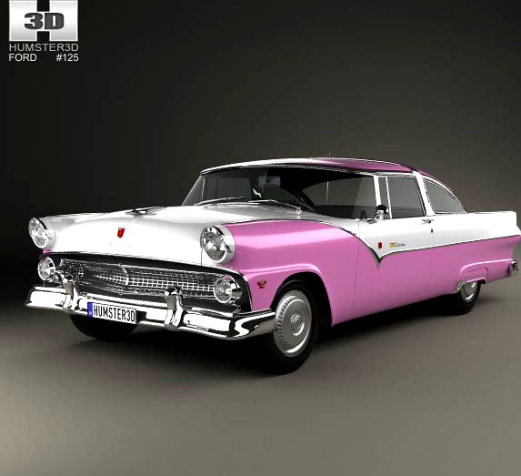 3D model of Ford Crown Victoria 1955