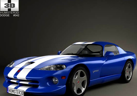 3D model of Dodge Viper GTS 1998