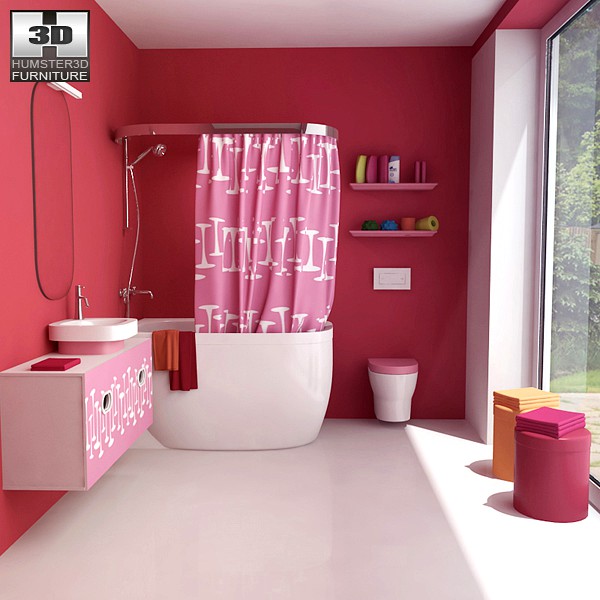 3D model of Bathroom 07 Set