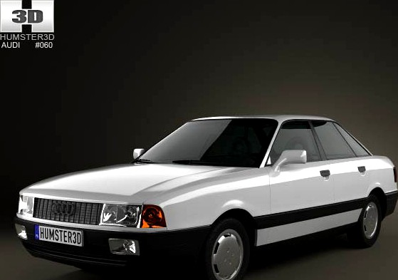 3D model of Audi 80 (B3) 1986