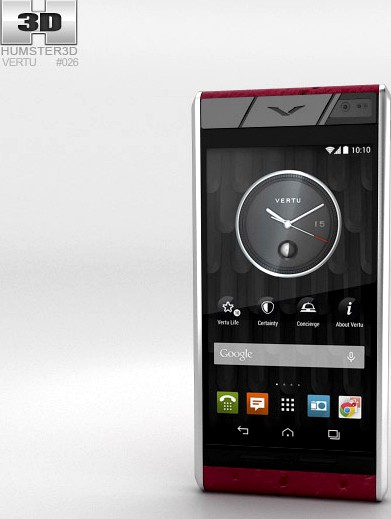 3D model of Vertu Aster Raspberry Ostrich