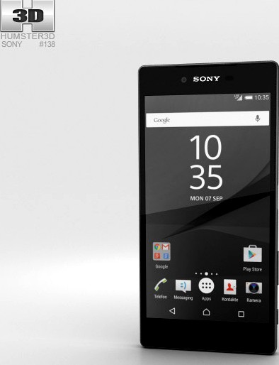 3D model of Sony Xperia Z5 Premium Black