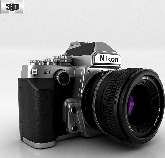 3D model of Nikon DF Silver