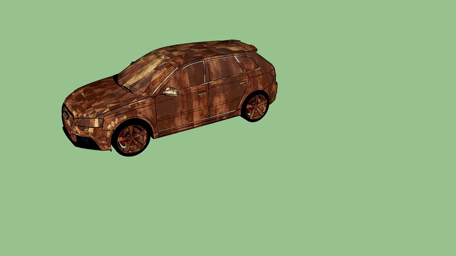 Rusty Audi hatchback