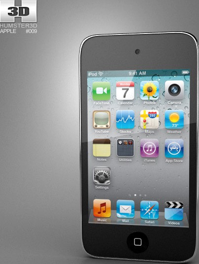 3D model of Apple iPod Touch 4
