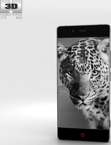 3D model of ZTE Nubia Z9 Black