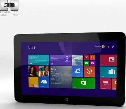 3D model of Dell Venue 11 Pro