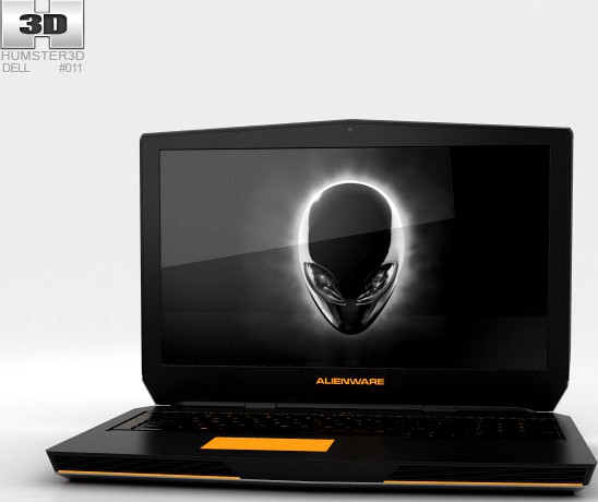 3D model of Dell Alienware 17