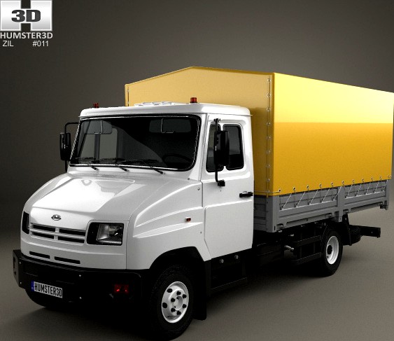 3D model of ZIL Bychok 5301 AO Truck 1996