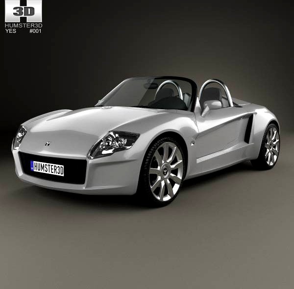 3D model of YES! Roadster 3.2 2006