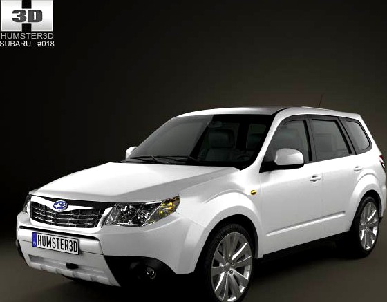 3D model of Subaru Forester Premium 2011
