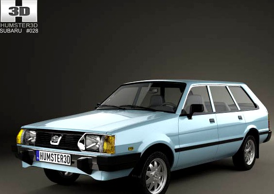 3D model of Subaru Leone estate 1978