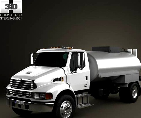 3D model of Sterling Acterra Etnyre Asphalt Distributor Truck 2009