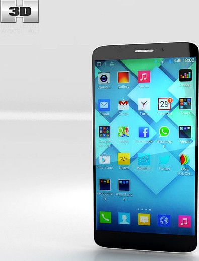 3D model of Alcatel One Touch Hero