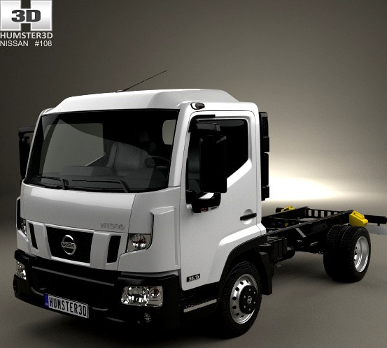 3D model of Nissan NT 500 Chassis Truck 2014