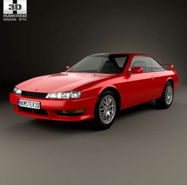 3D model of Nissan Silvia 1996