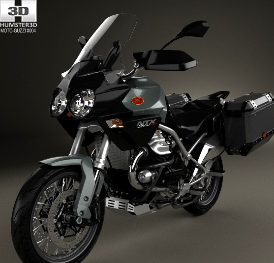 3D model of Moto Guzzi Stelvio 1200 NTX 2015